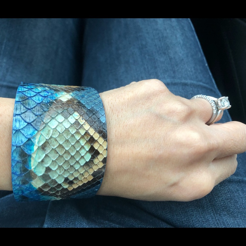 Genuine Snakeskin Bracelet/Cuff